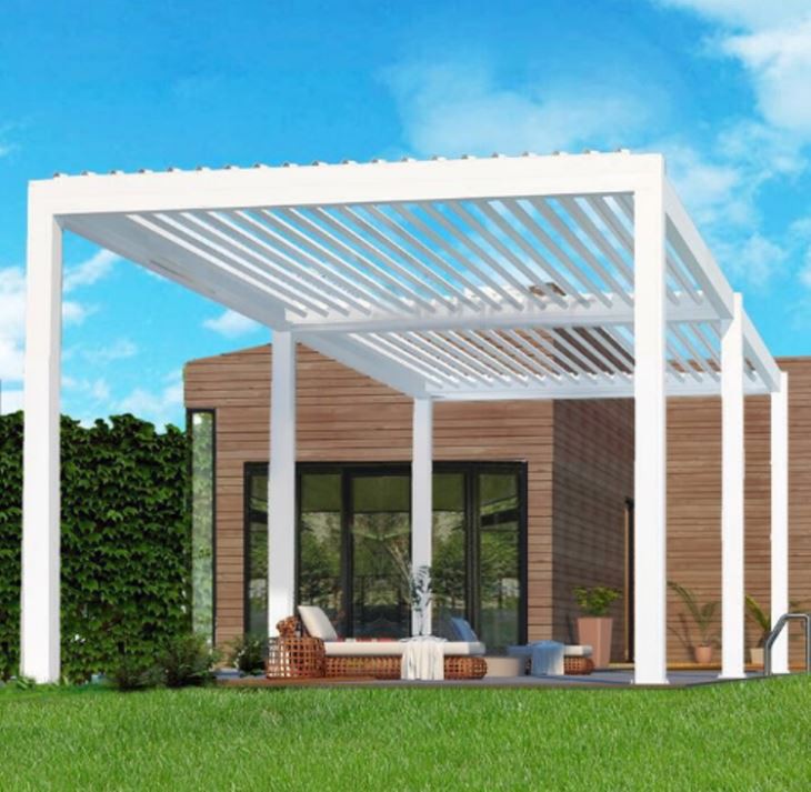 louvered roof pergola kits